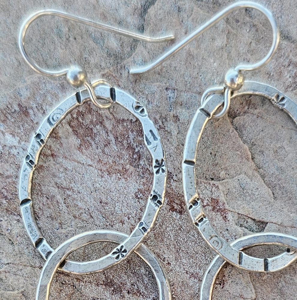 Vtg Sundance Sterling Drop Earrings - Picture 3 of 4
